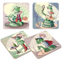 Подставка под горячее Светский образ, 14*14см (кратность 4!!!) береза МТ88-508 Мультидом