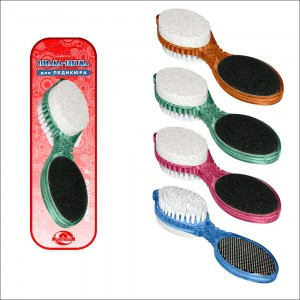 Пилка-щетка для педикюра 4 функции микс MJ17-55 Мультидом