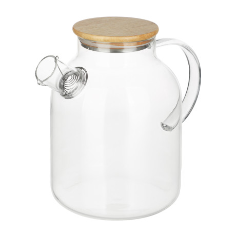Чайник заварочный тм VETTA Эко, стекло, бамбуковая крышка, 1800мл