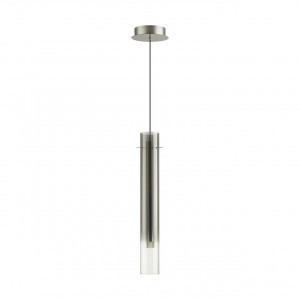 ODEON LIGHT 5061/5LA PENDANT ODL24 317 серебр./дымчатый/мет/стекло Подвес LED 4W 3000K SHINY 92