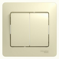 Systeme Electric GLOSSA выкл. СУ 2 кл. беж. (пл.осн.) GSL000252 (15!)
