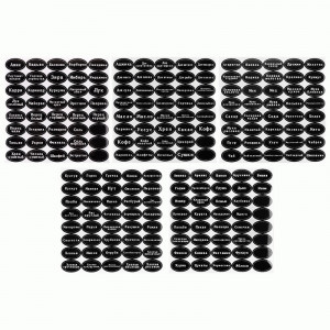 Наклейки многоразовые д/специй, круп, консервации, 200шт в наборе, 5*3,1см 310900 Mallony