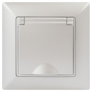 ЭРА Intro Solo роз. СУ 1 мест. земля крышка, 16А, перламутр 4-203-06 53662