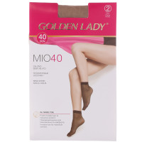 GOLDEN LADY Mio Носки женские 40 den, 2 пары, цвет телесный, р-р единый, 96% полиамид, 4% эластан