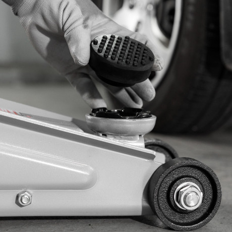 Резиновая опора для подкатного домкрата универсальная, D 72 мм, D 50, H 35 мм Matrix