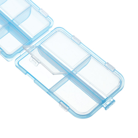 VETTA Бокс для таблеток 10 ячеек, 9х6х3 см, пластик