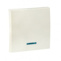 EKF Валенсия лиц. панель выкл. 1 кл. с индикатором 10А жемчуг Al/Cu (корпус PC) ESV10-L-121-50