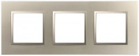 ЭРА Elegance Classic рамка пластик СУ 3 мест., шампань 14-5013-04  60584
