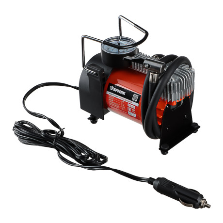 ЕРМАК Компрессор автомобильный, штекер прикур, в сумке, 12V, 140W, 45 л/мин, металл