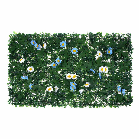 INBLOOM Изгородь искусственная Полевые цветы белые/синие 60х40см, PE