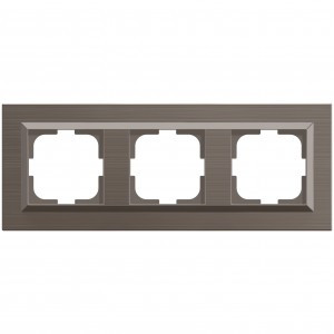 OVIVO Рамка СУ 3 местн. QUANTUM, медь, 405-330000-227