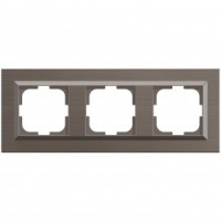 OVIVO Рамка СУ 3 местн. QUANTUM, медь, 405-330000-227