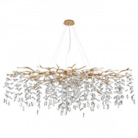 ODEON LIGHT 4969/14 HALL ODL24 521 античн.бронза/алюмин./хрусталь Люстра G9 14x40W DELICA 89