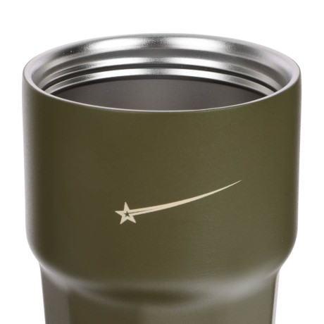 Термос-кружка тм BY Русские супергерои 420мл, нержавеющая сталь 18/10