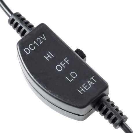 ЕРМАК Накидка с подогревом, 12В, регулятор, 95x50 см, провод 130 см, черный