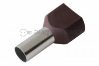 REXANT наконечник штыревой втулочный изол. НШВИ(2) F-14мм 2х10мм, красн цена за шт (100!), 08-2812