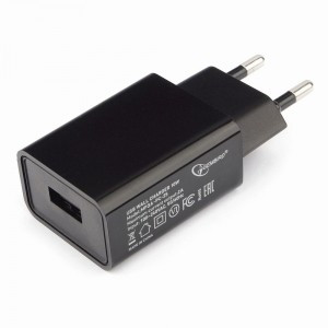 Сет. адаптер/зарядник/блок пит. 220V-5V Cablexpert MP3A-PC-25 100/220V-5V USB 1 порт, 2A, черный