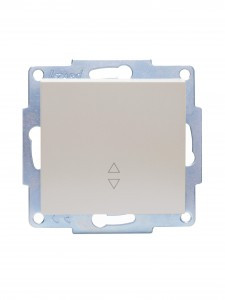 Lezard VESNA мех. выкл. СУ 1 кл. 10А (проходн.) перламутр (корп. ABS)  742-3088-105