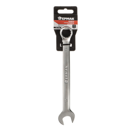 ЕРМАК Ключ рожково-накидной, 17мм, матовый CRV