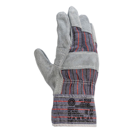 Перчатки спилковые комбинированные,