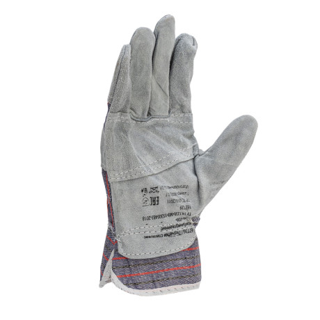 Перчатки спилковые комбинированные,