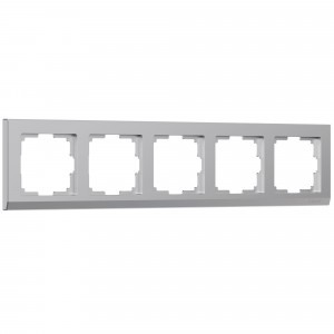 Werkel рамка СУ 5 мест. Stark (серебрян.) (WL04-Frame-05 a031806)W0051806 a050907