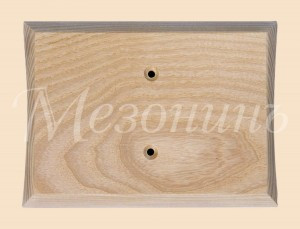 МЕЗОНИНЪ Накладка дерев. "Классика" на бревно D220мм прямой угол , уст. площ. 128 х 90 мм GE72712-00