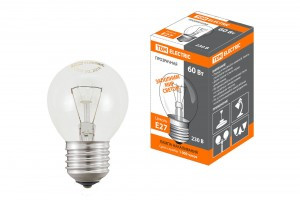 TDM лампа шар E27 60W прозрачный (100!) SQ0332-0004