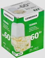 GENERICA св-к баня/сауна НПБ 450-7 IP54 60W 130° 114x150x114 керам.осн,термостек,угол,мрам TERMA