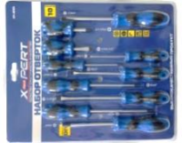 Набор отвёрток намагниченных 10 в 1   Х-pert Ph0х75, 1х100, 1х125, 2х38, 2х100мм SL    3х75, 4х100, 5х125, 6х38, 6х100мм