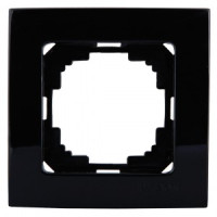 Nilson рамка 1 мест. TOURAN  черный глянец 24220091