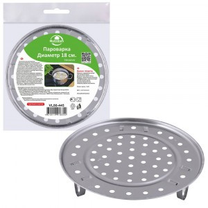 Пароварка d=18см, нерж сталь VL80-445 Мультидом