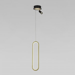 EUROSVET Св-к подвес. 17.1W 420K 1102lm 140x1100 черн зол. 90269/1 Умный дом a060633