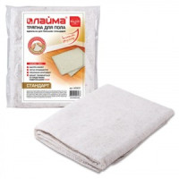 Тряпка д/мытья пола ЛАЙМА стандарт, 80х100 см, хлопок, пл. 190 г/м2, 600837