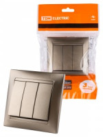 TDM Лама выкл. СУ 3 кл. 10А бронза SQ1815-0703