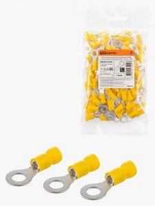 TDM Наконечник кольцевой изолированный НКИ с легким вводом проводника 6,0-6 (100 шт.)  SQ0502-0209