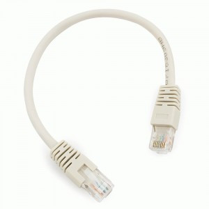 Cablexpert патч-корд UTP cat6, 0,25м, литой, многожильный (серый)