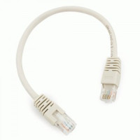 Cablexpert патч-корд UTP cat6, 0,25м, литой, многожильный (серый)