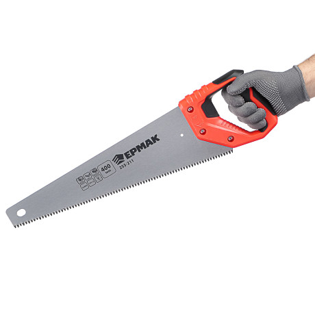 ЕРМАК Ножовка по дереву "Средний зуб 3D" 400мм