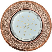 Ecola GX53 H4 LD7069 св-к Круг &quot;Модерн&quot; подсветка 4K Свет-зол./Черн. медь 35x125 FL53PMEFB (10!)