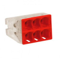 Smartbuy клемма СМК 2273-236 6х(0,75-2,5мм2) с пастой (уп.100шт, цена за шт) SBE-pwco-6