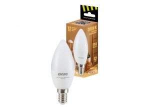 ФАЗА свеча C37 E14 12W(740lm) 3000K 2K 37х100 пластик/матовый .5038509