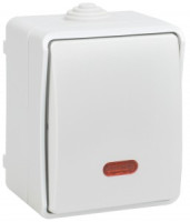 IEK FORS выкл. (проходной) ОУ 1 кл. 10А (инд.) белый ВС20-1-1-ФБ EVS11-K01-10-54-DC