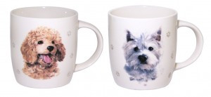 Кружка 360мл Dogs, в ассортименте, фарфор (кратность 6шт!!!) МФК MFK20457