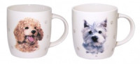 Кружка 360мл Dogs, в ассортименте, фарфор (кратность 6шт!!!) МФК MFK20457