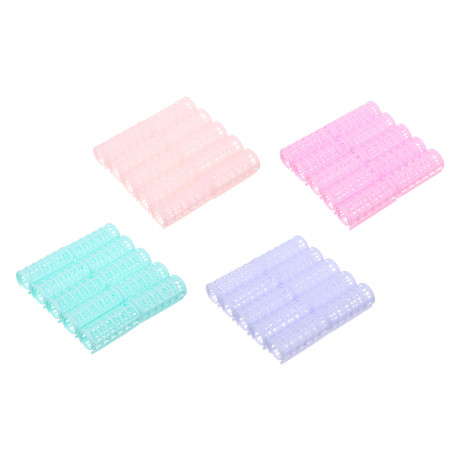 Набор бигуди ЮНИLOOK 10шт, пластик, 6,8х2,5см, 4 цвета, ACS-75