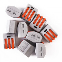 Volsten клемма с рычагом СМК 222-413 3х(0,08-4мм2) 450V 32А (уп.10шт, цена за шт) V02-9W-222-413