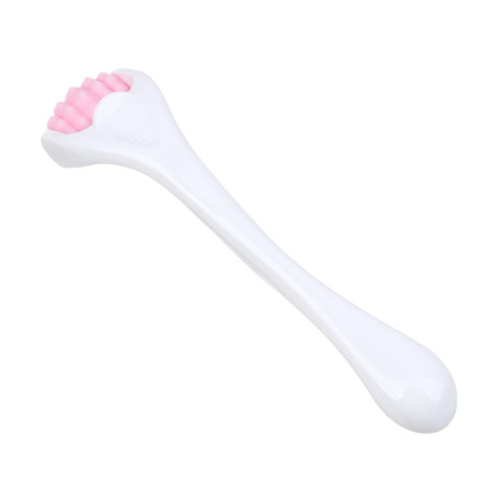 ЮНИLOOK Массажер роликовый для лифтинга и тонуса кожи 13,2x3см, ABS, силикон, белый, ВЗ24-41