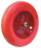 Колесо БЕСКАМЕРНОЕ полиуретан 3.25-8, Ø оси 20мм