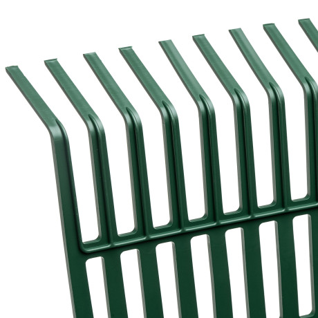 Грабли веерные пластиковые, 420 мм, 22 плоских зуба, в комплекте с черенком